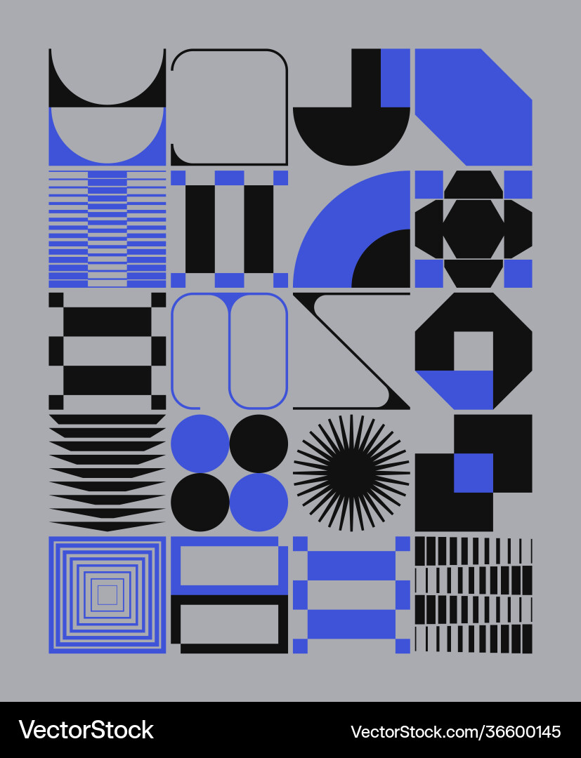 Brutalism design abstract pattern Brutalism design abstract pattern vector image