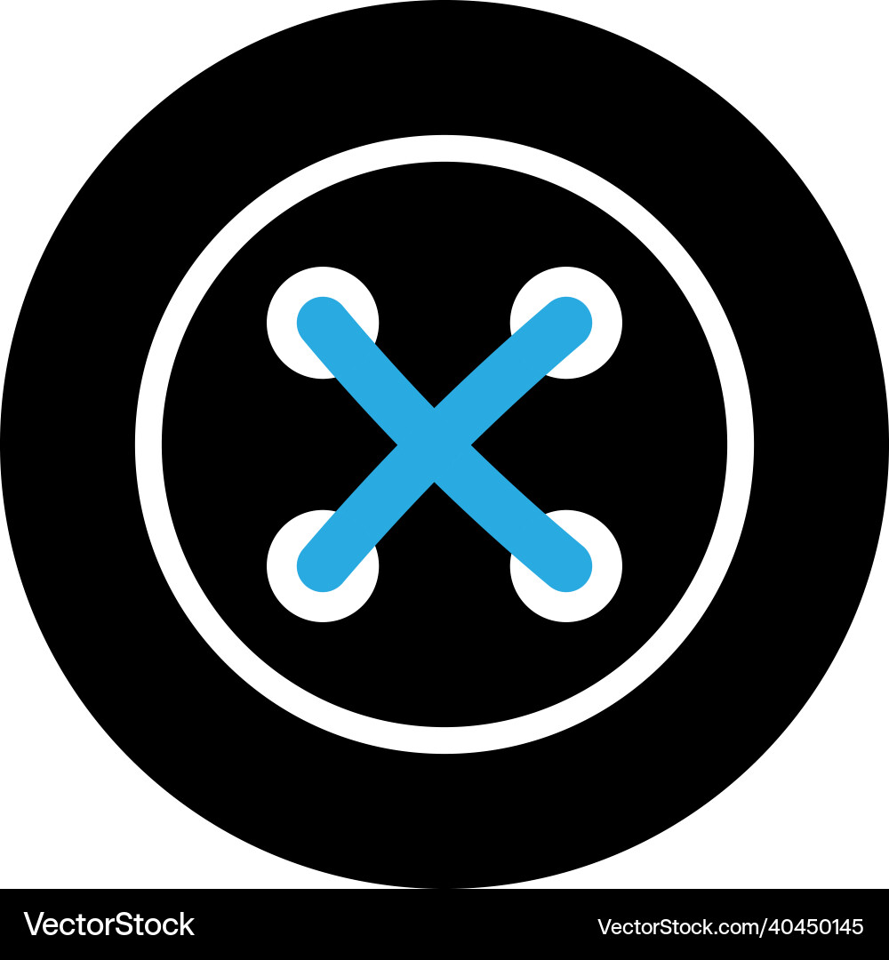 Button icon design template isolated Button icon design template isolated vector image