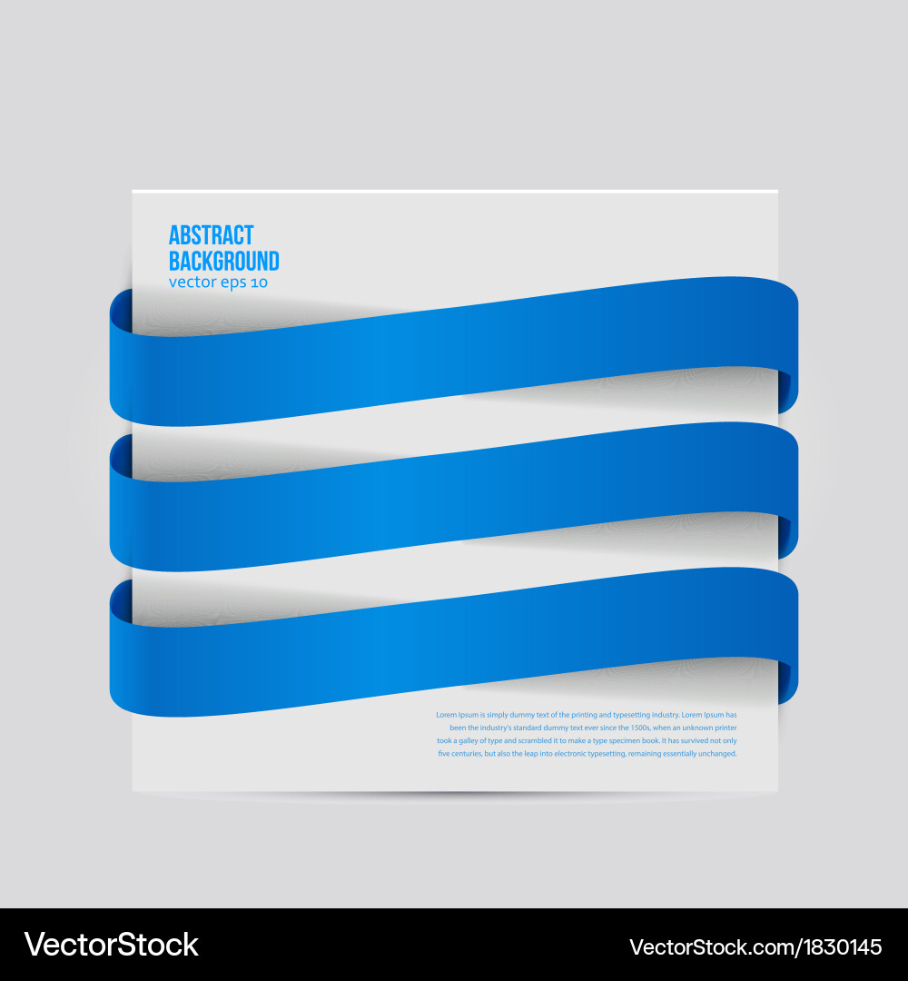 Colorful Ribbon Background Royalty Free Vector Image