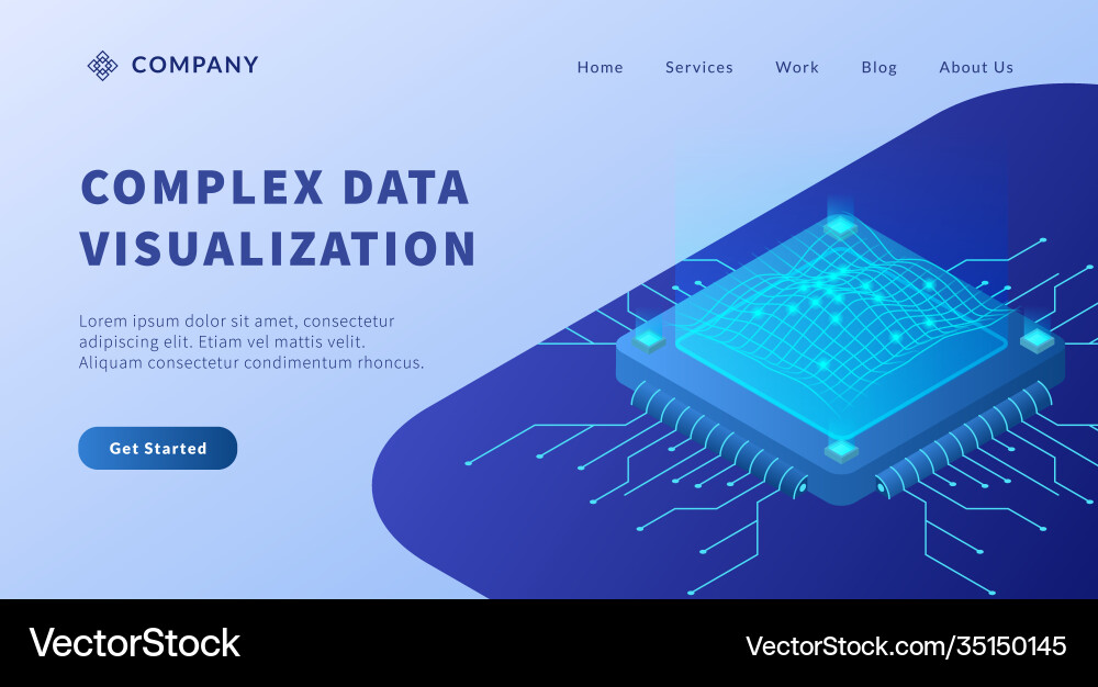 Complex data visualization with wave geometric Complex data visualization with wave geometric vector image
