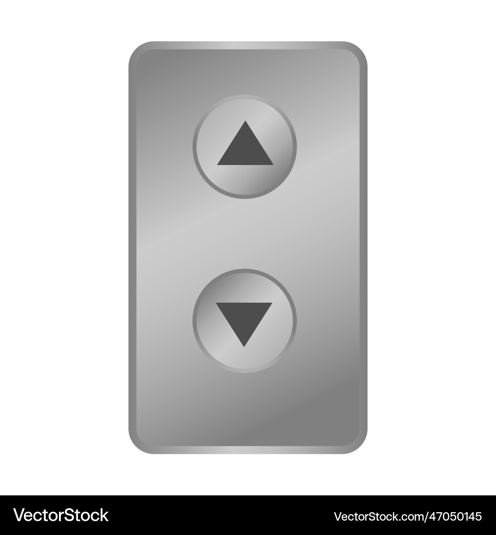 Elevator up and down buttons vector image
