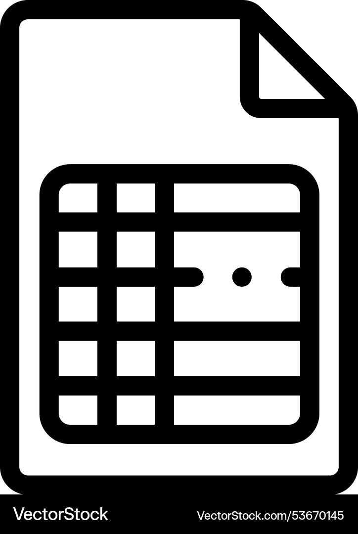 File icon thin linear style design isolated File icon thin linear style design isolated vector image