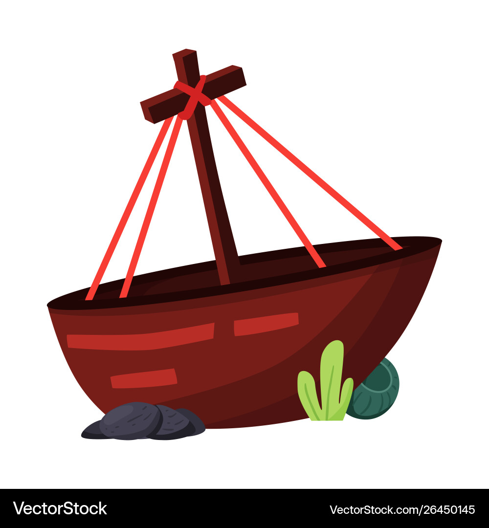 Isolated object ship and tree logo collection Vector Image