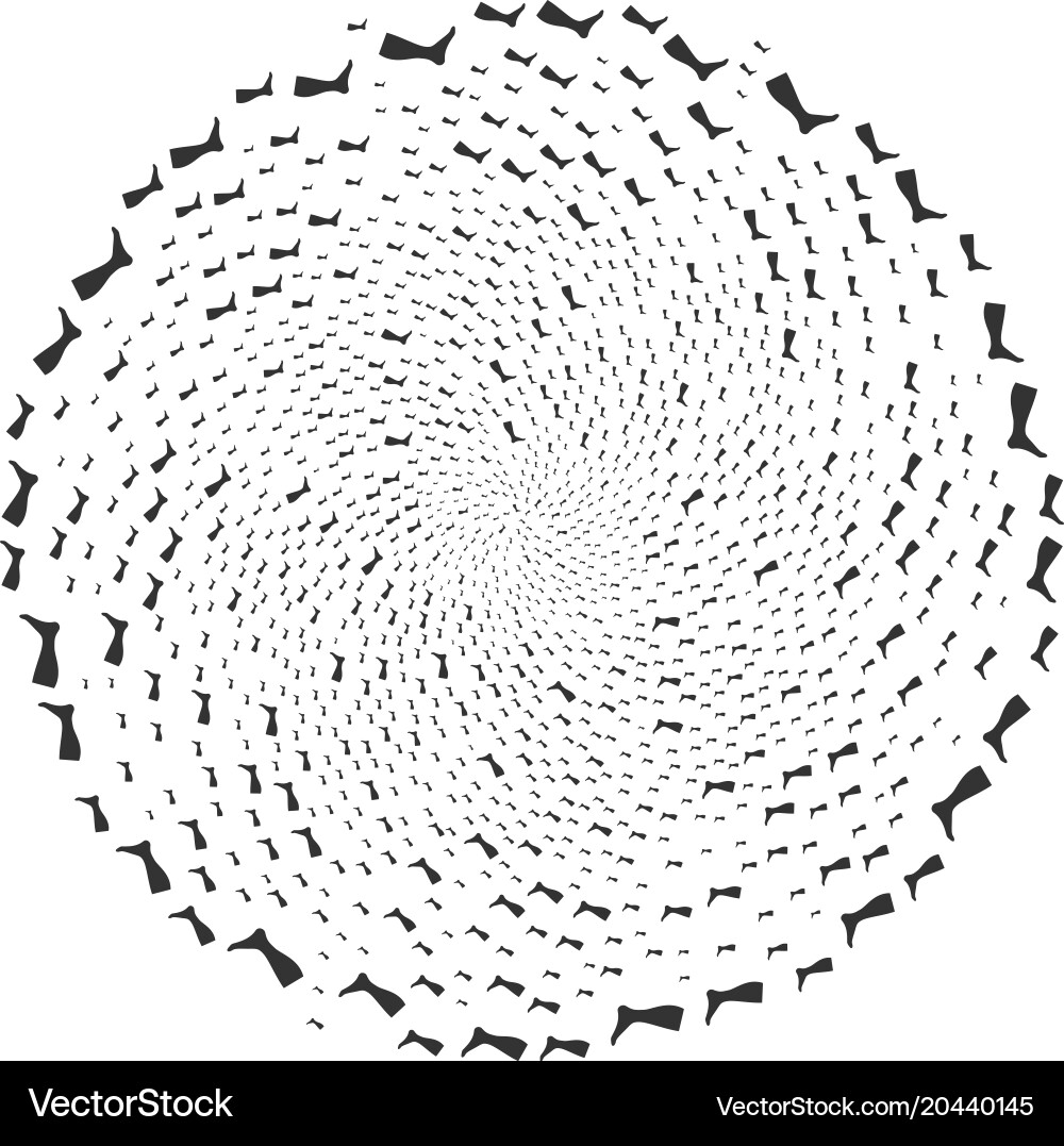 Leg centrifugal exploding globula vector image
