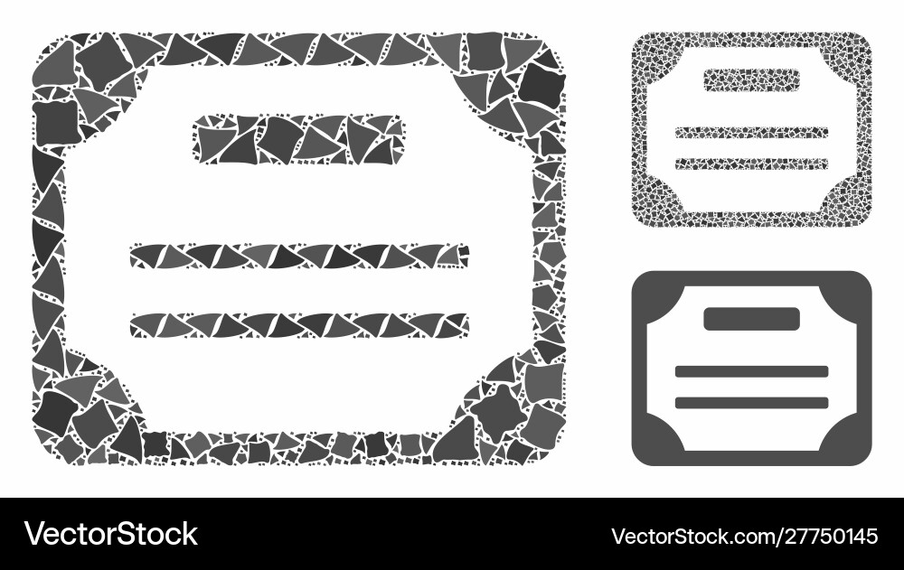 License composition icon bumpy elements License composition icon bumpy elements Vector Image