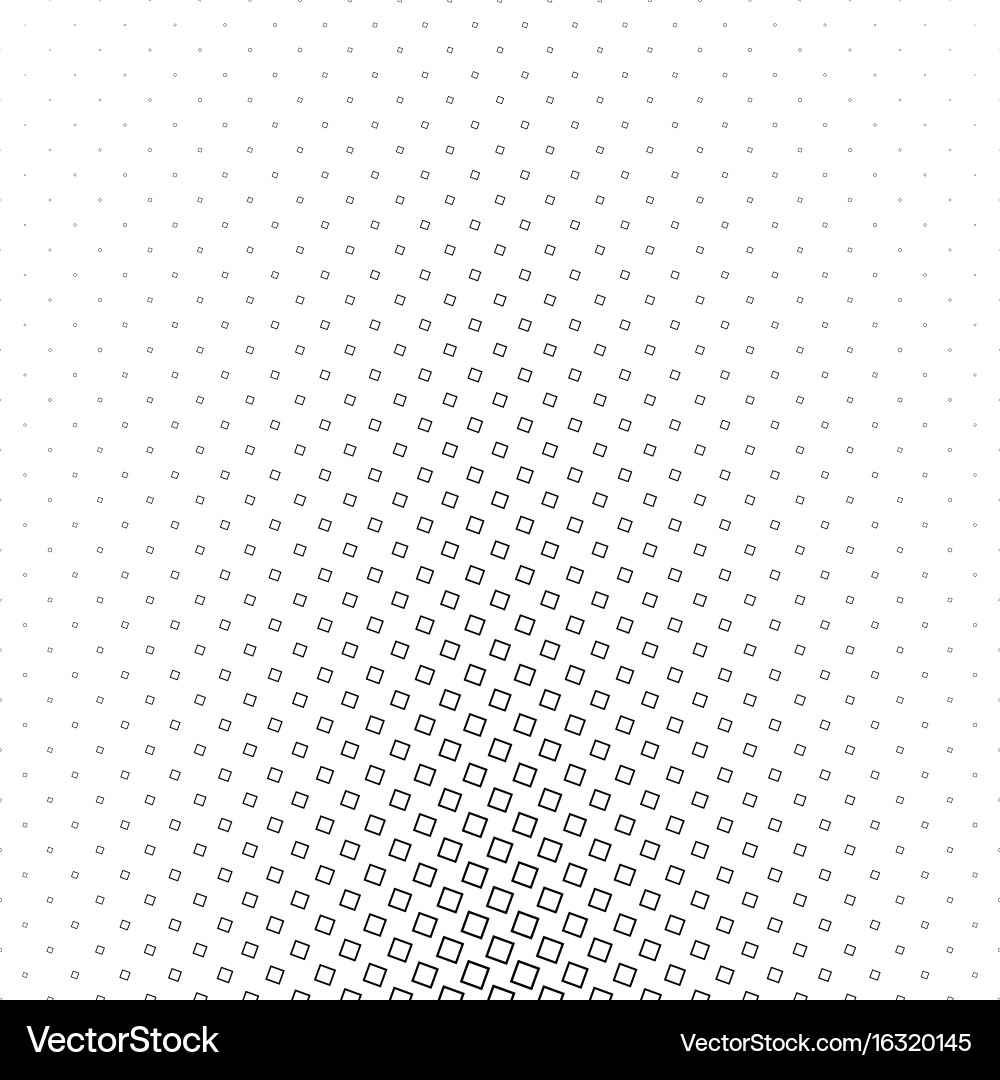 Monochromatic abstract square pattern background vector image