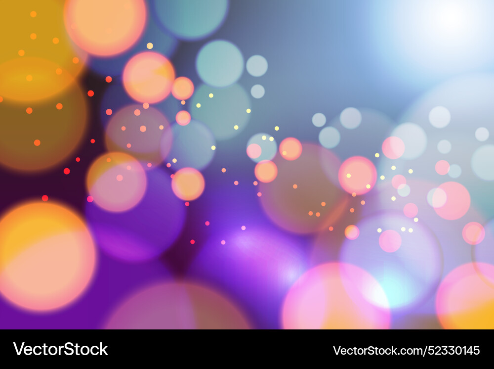 Realistic bokeh background Vector Image