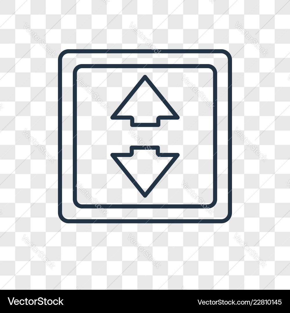 Scroll concept linear icon isolated Vector Image