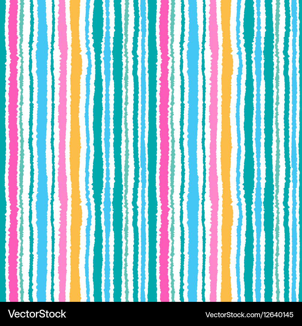Seamless strip pattern vertical lines with torn vector image