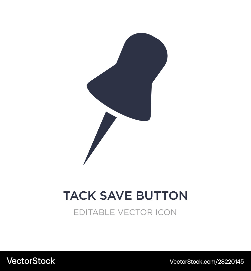 Tack save button icon on white background simple vector image