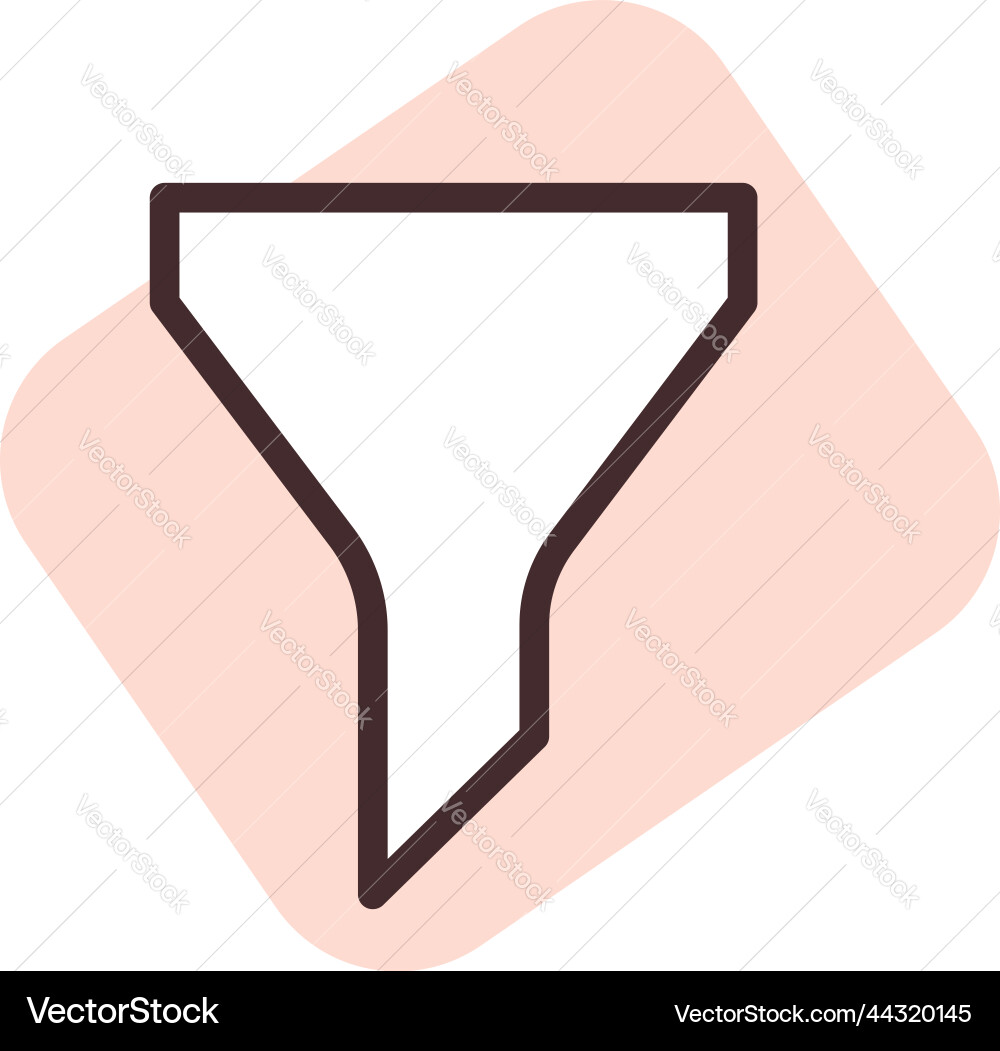 Ui filter on white background vector image