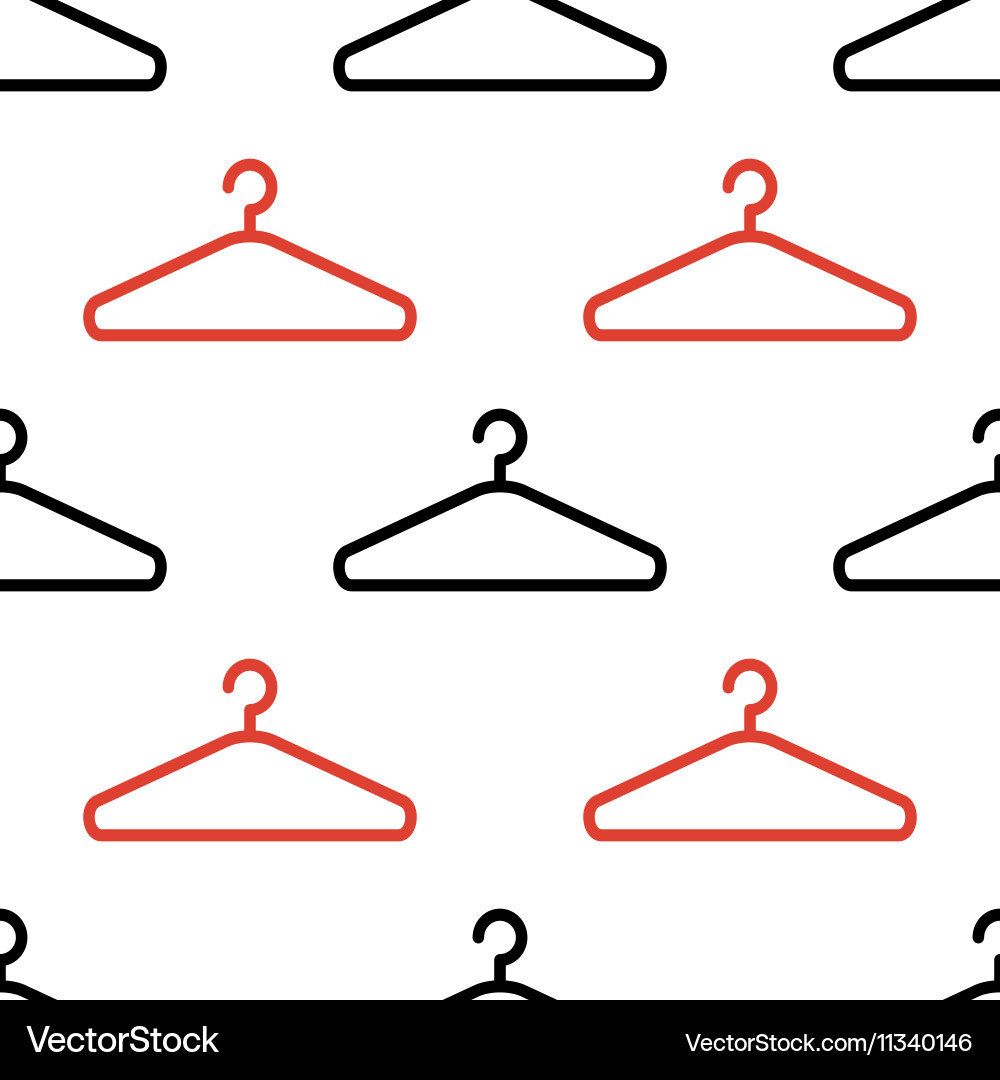 Abstract hanger seamless pattern or background vector image