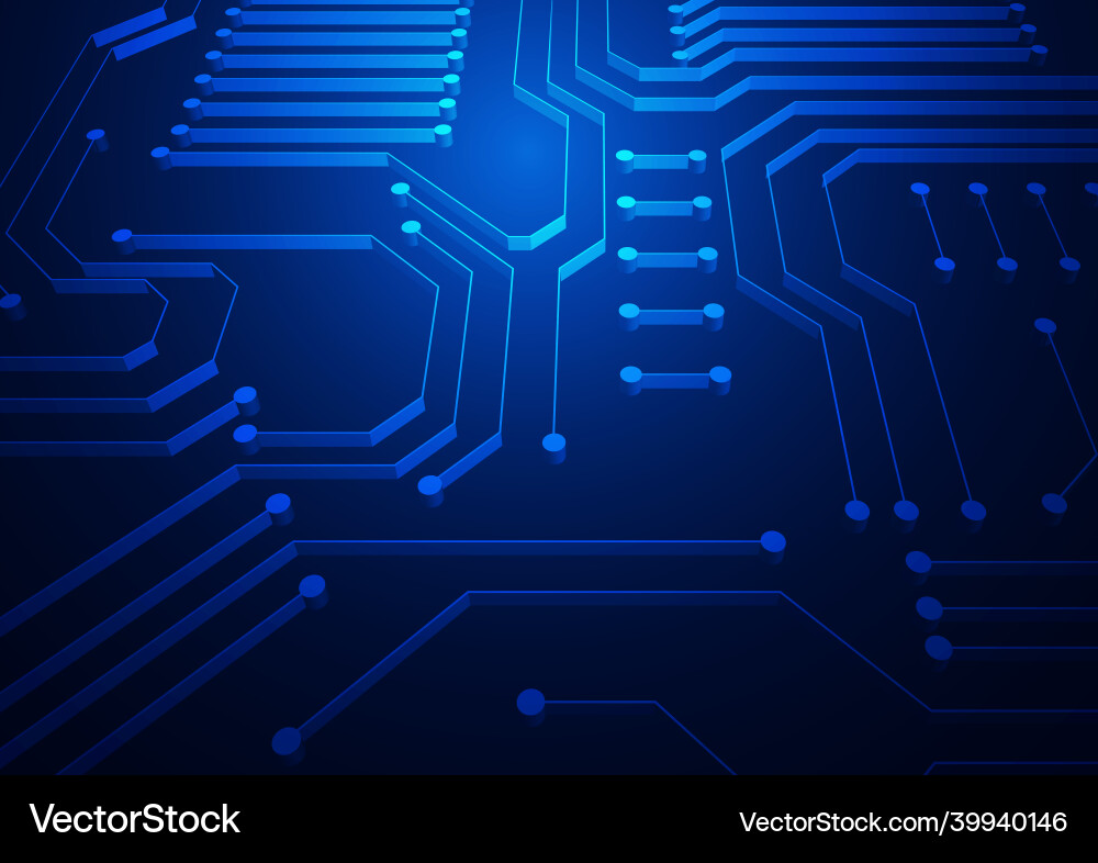 Circuit technology background with hi-tech digital Circuit technology background with hi-tech digital vector image