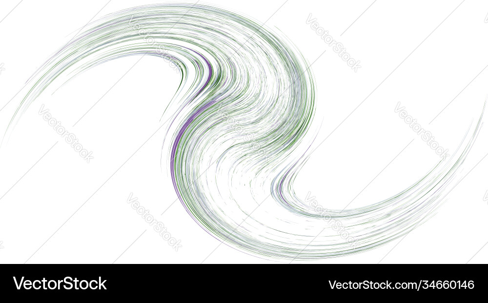 Curve rotated volute helix shape colorful spiral Vector Image