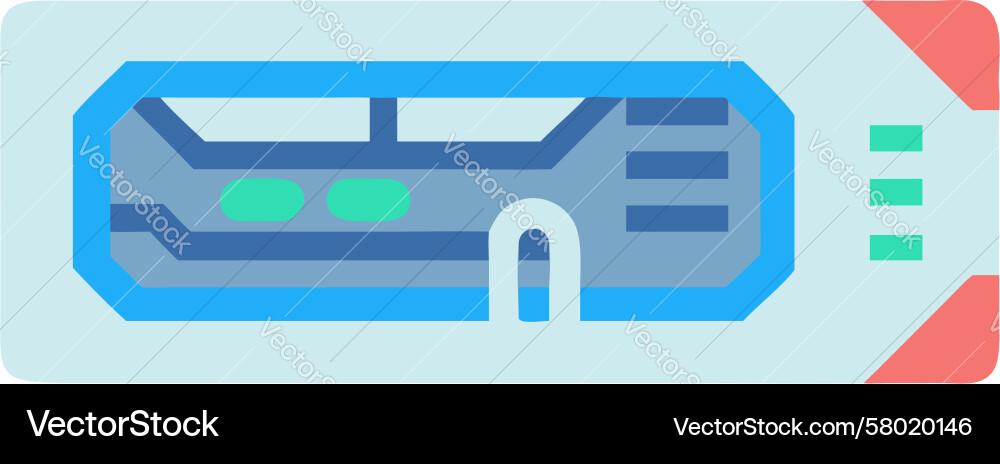 Data Flow Network Vector Image