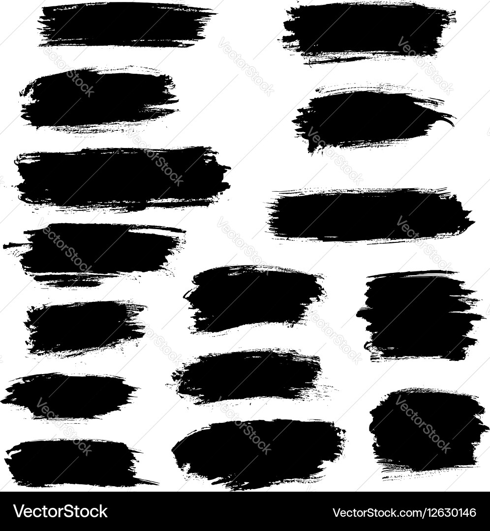 Farbe Strokes und Blobs vektorbild