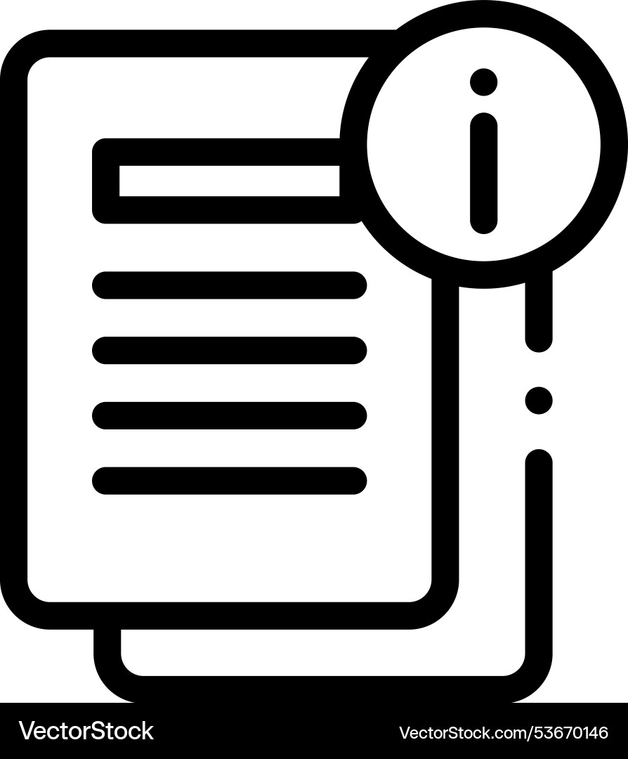 File icon thin linear style design isolated File icon thin linear style design isolated vector image