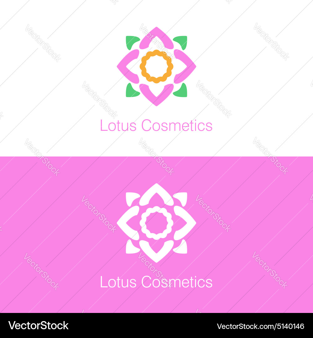 Lotus logo template Royalty Free Vector Image - VectorStock