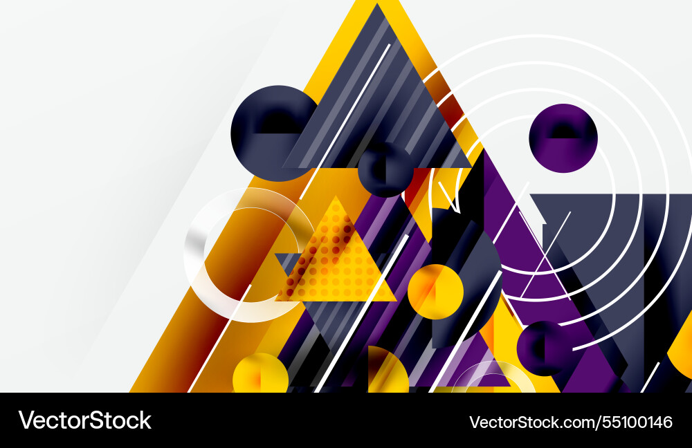 Modern abstract design with overlapping Vector Image