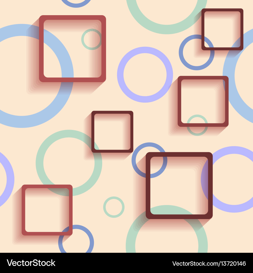Pattern with squares vector image