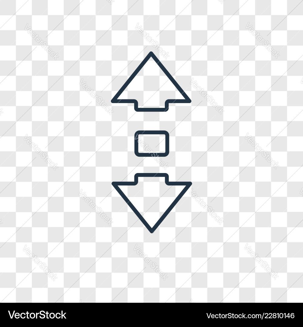 Scroll concept linear icon isolated Scroll concept linear icon isolated vector image