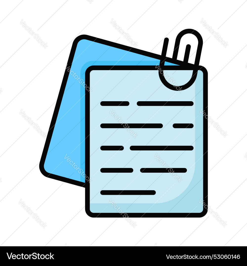 Sticky notes design in modern style ready to use Vector Image