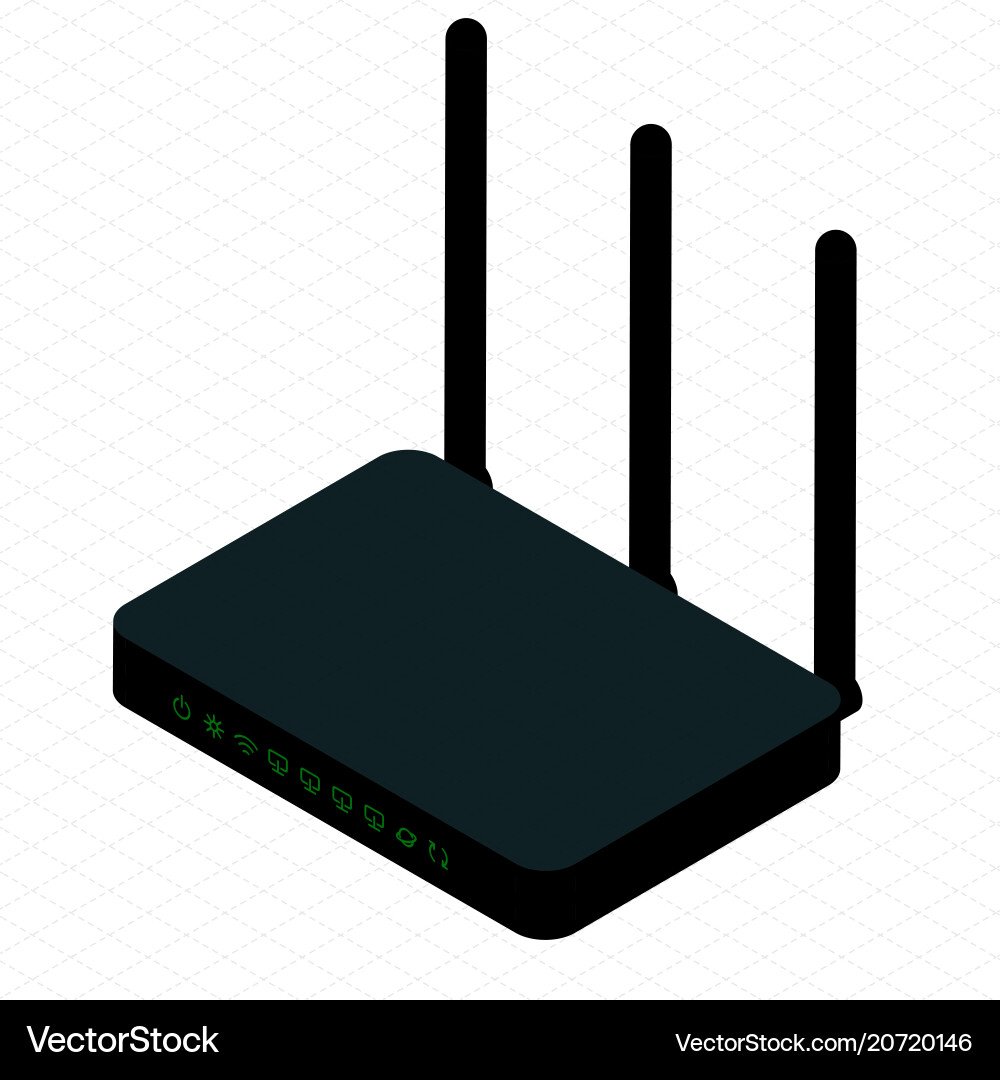 Wireless Router Icon vector image