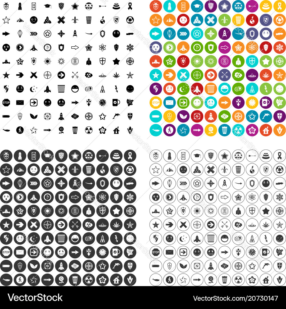 100 logotype icons set variant 100 logotype icons set variant vector image
