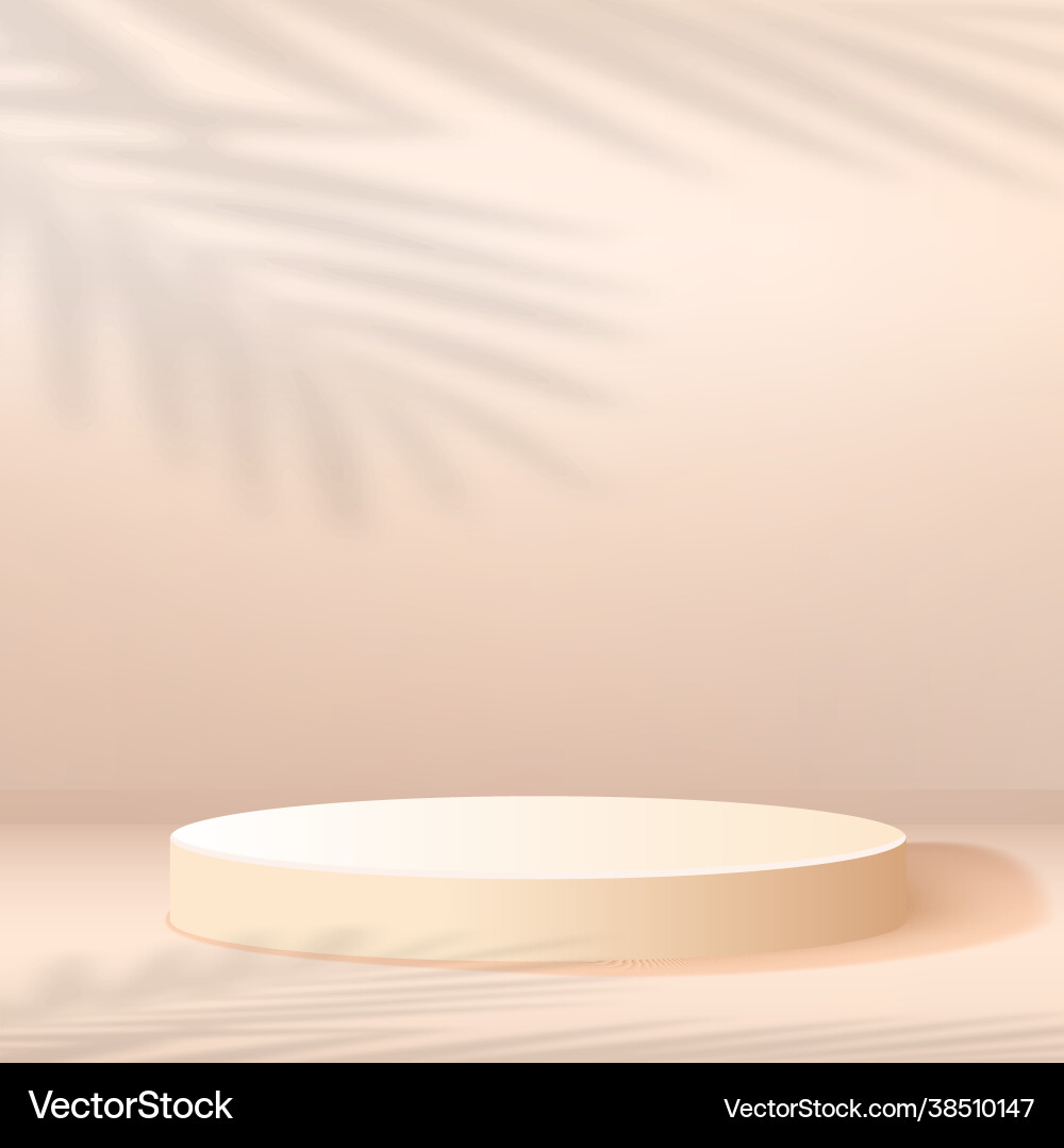 Abstract background with cream color geometric 3d Abstract background with cream color geometric 3d vector image