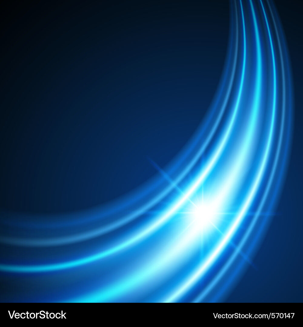 Abstract Glowing Wave Background Vector Image