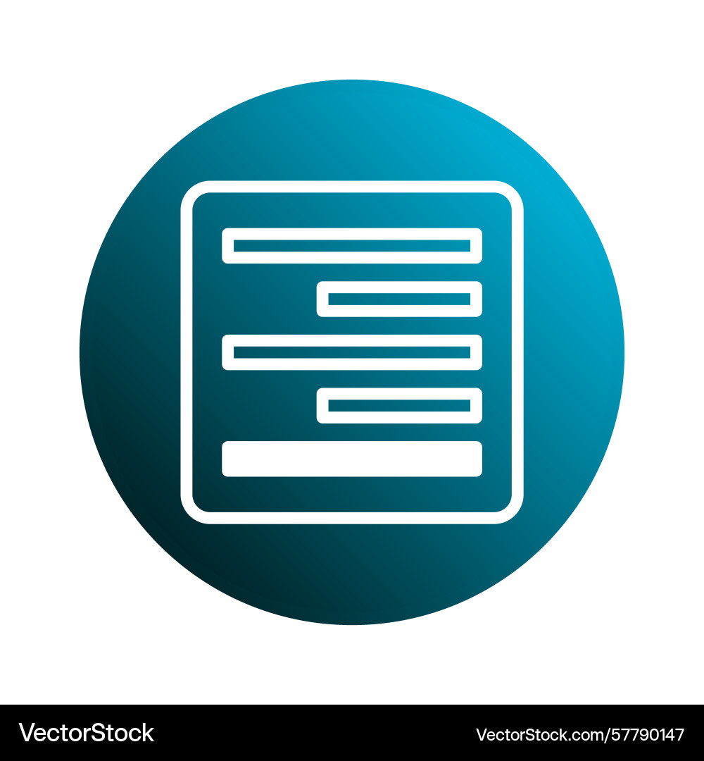 Abstract icon with lines inside a circle Vector Image