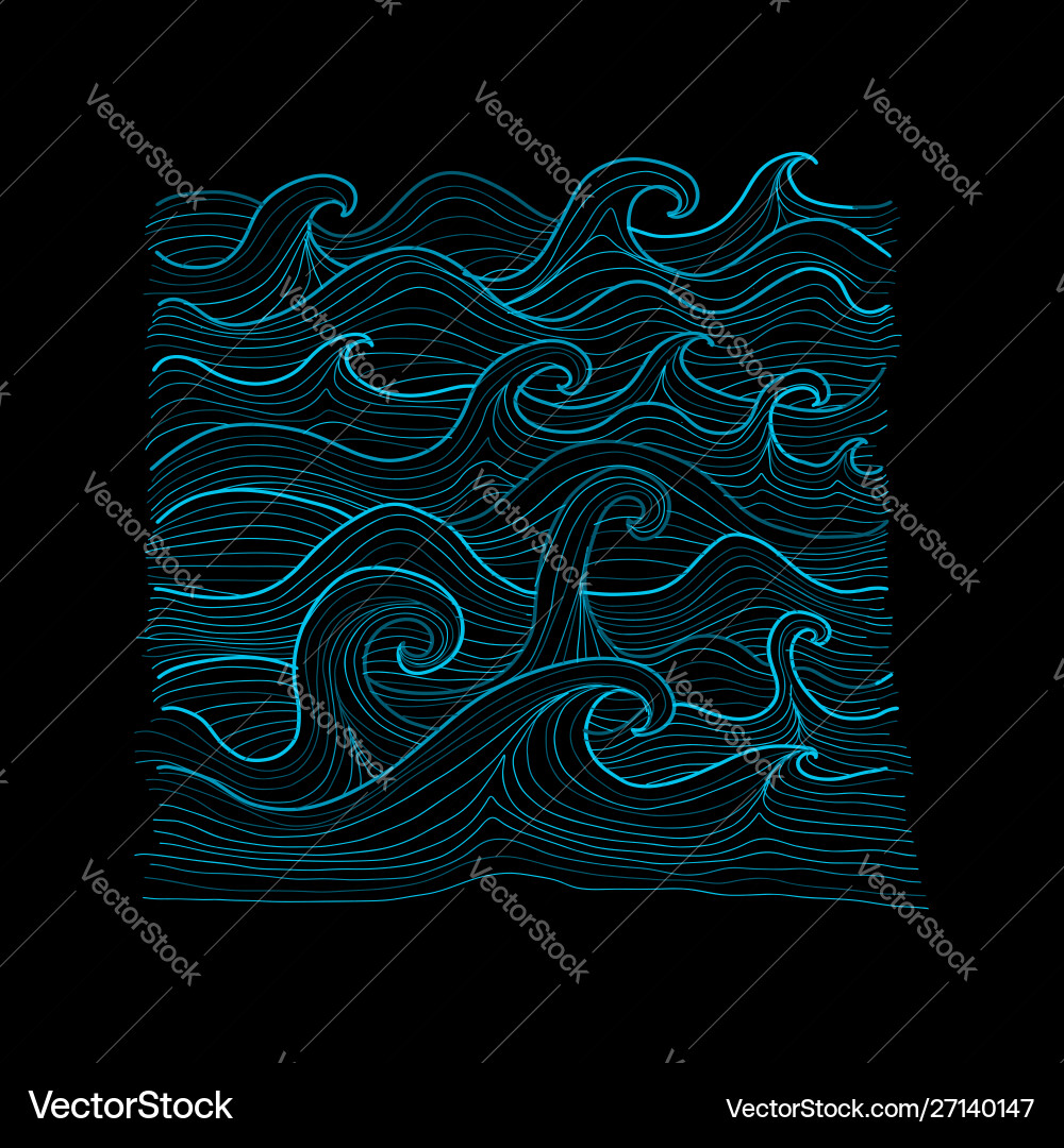 Abstract sea background for your design vector image