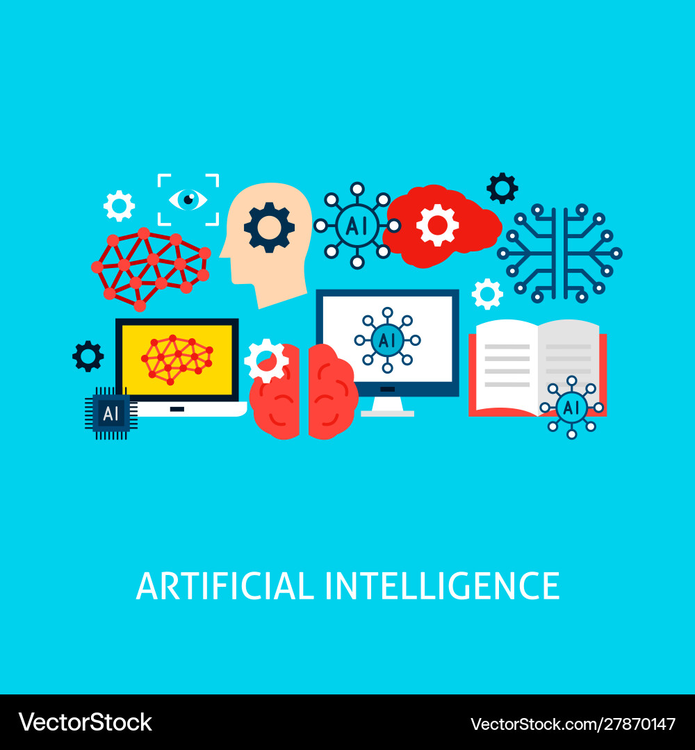 Artificial intelligence concept vector image