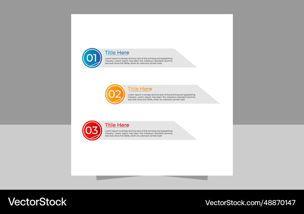 Business flowchart template design vector image