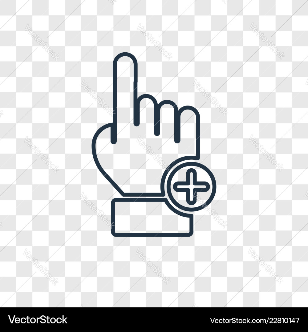 Clicker concept linear icon isolated Clicker concept linear icon isolated vector image
