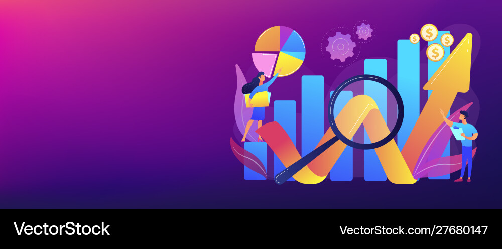 Competitive analysis concept banner header Vector Image