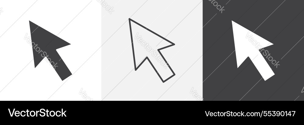 Cursor icons graphics pack Cursor icons graphics pack vector image