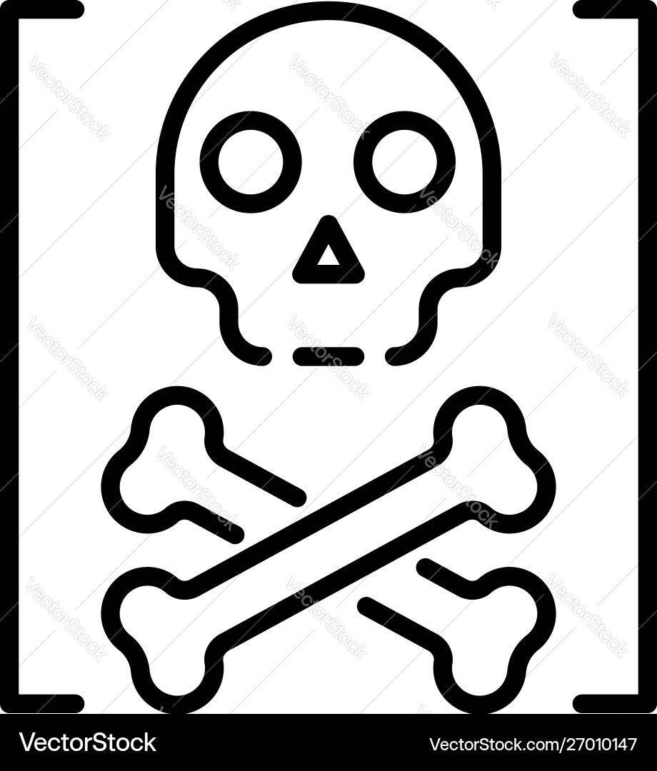 Death hacker attack icon outline style Death hacker attack icon outline style Vector Image