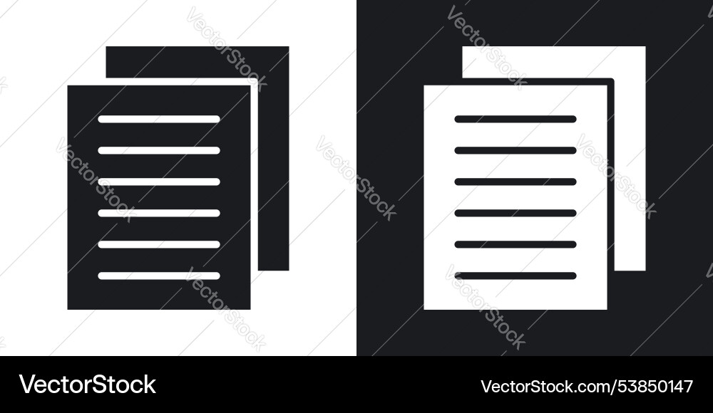 Duplicate icon set Duplicate icon set vector image