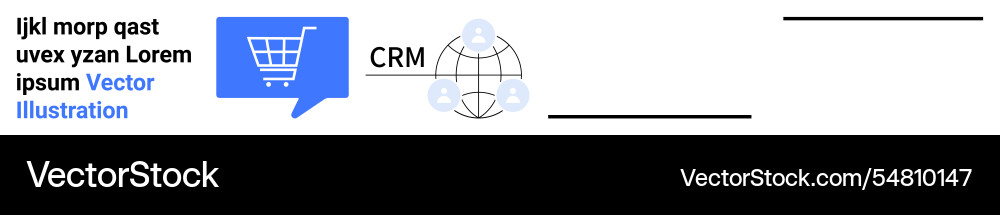 E-commerce integration with crm system E-commerce integration with crm system vector image