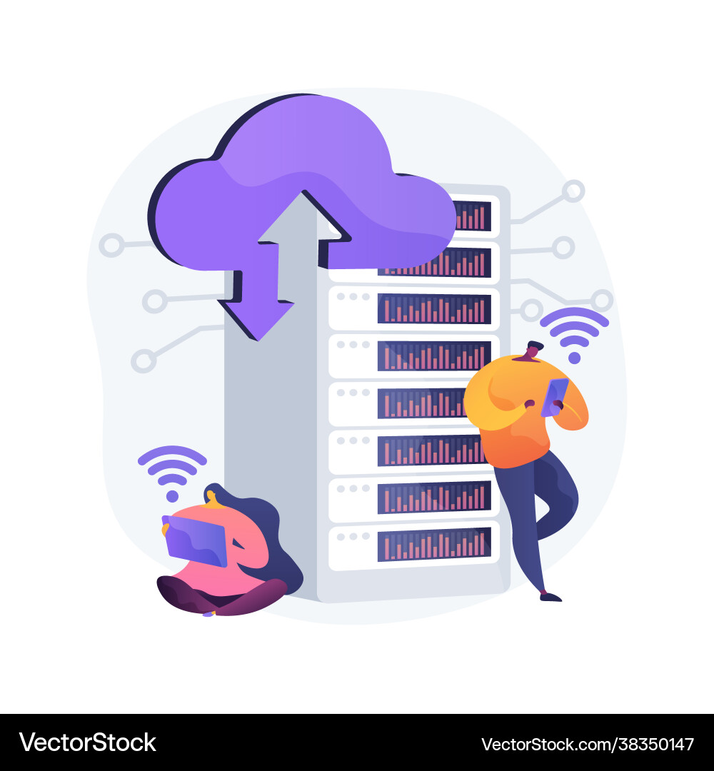 Edge computing abstract concept Edge computing abstract concept vector image