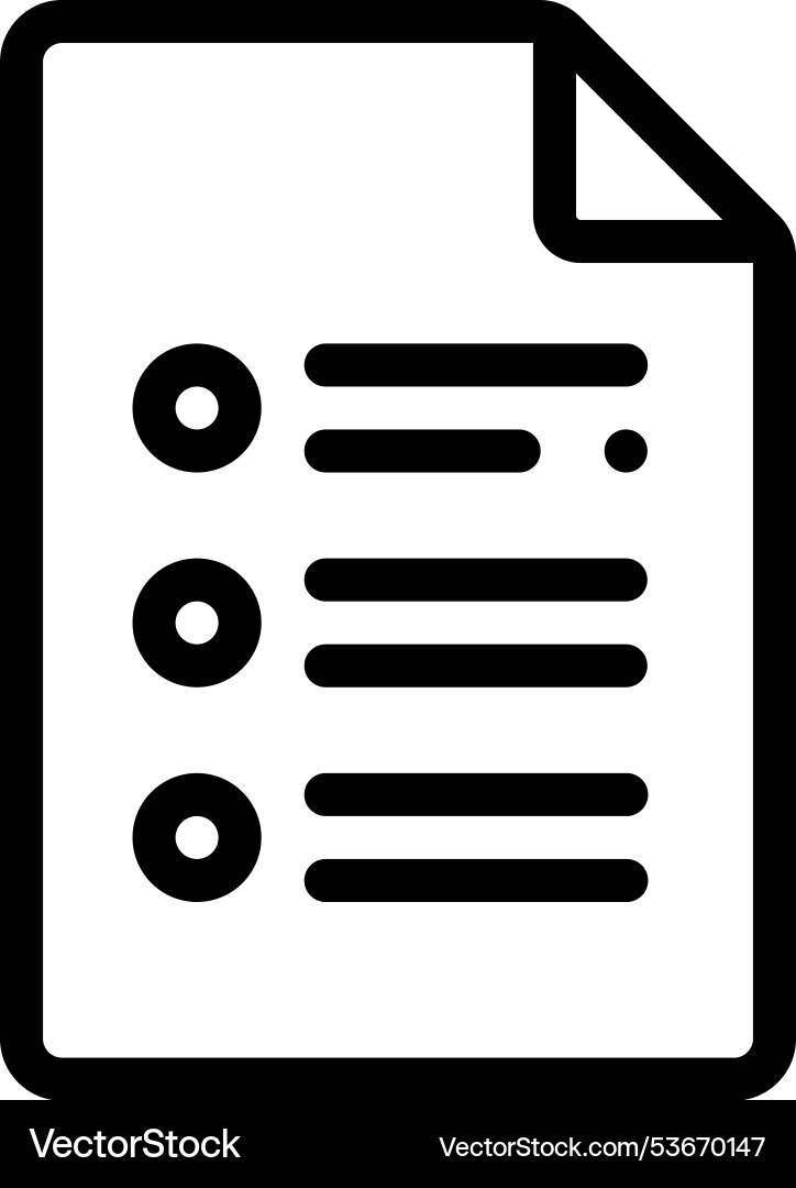 File icon thin linear style design isolated File icon thin linear style design isolated vector image