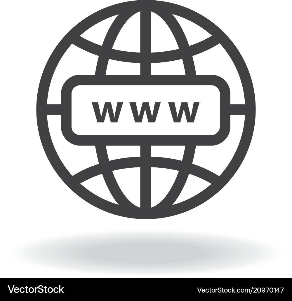 Internet-Adresse-Symbol Internet-Adresse-Symbol vektorbild