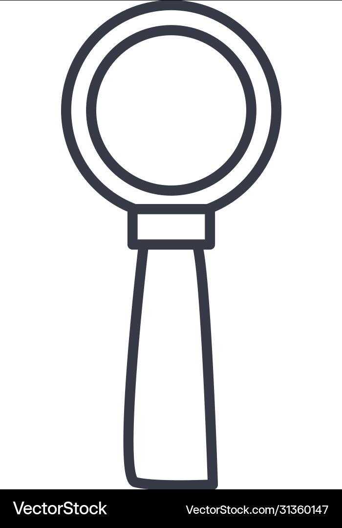 Isolated lupe line style icon design Isolated lupe line style icon design vector image