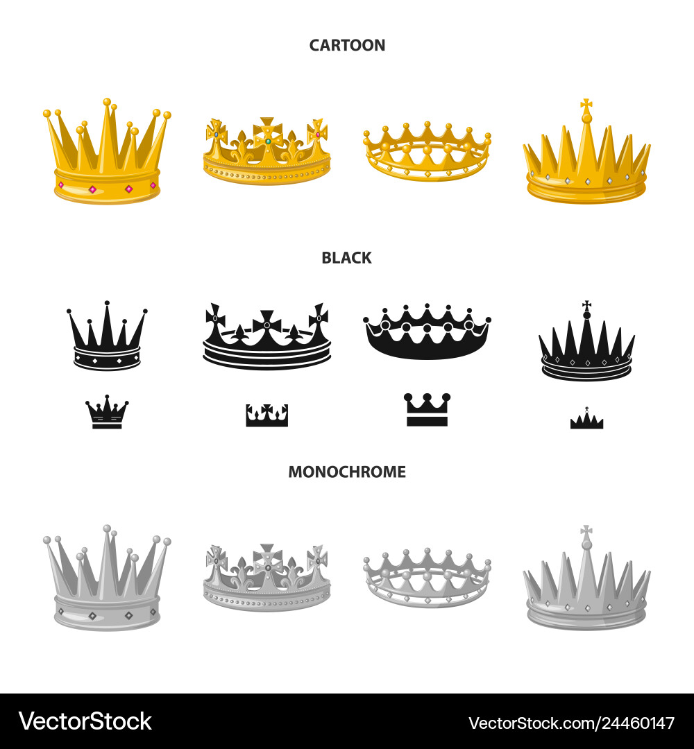 Isolated object of medieval and nobility symbol Vector Image