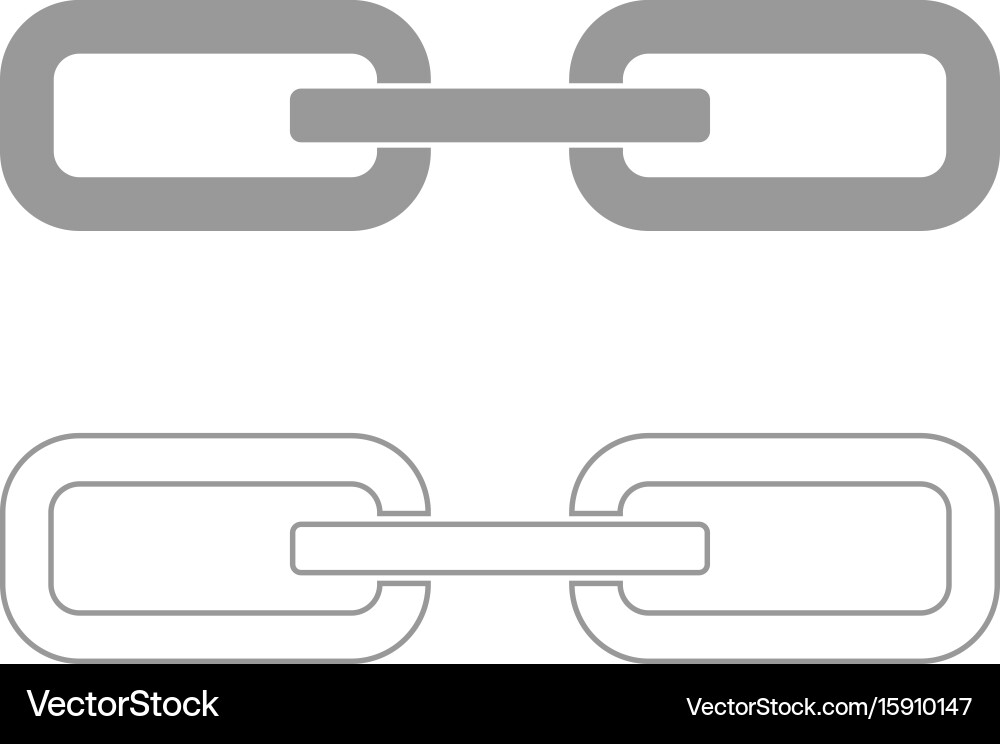Linked Chain Links Icon vector image