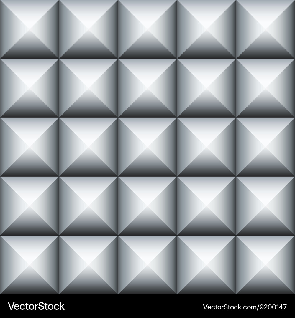 Metallic Geometric 3D Pattern vector image