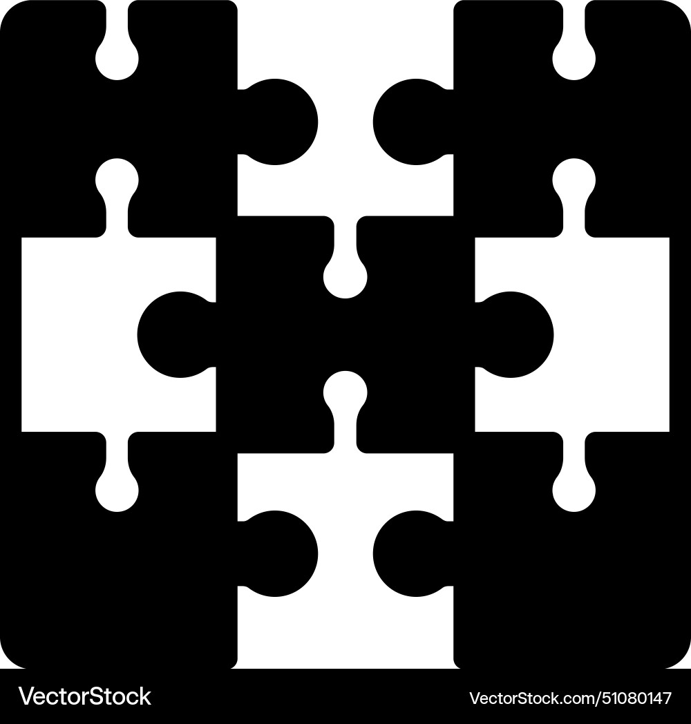 Puzzles Vector Image