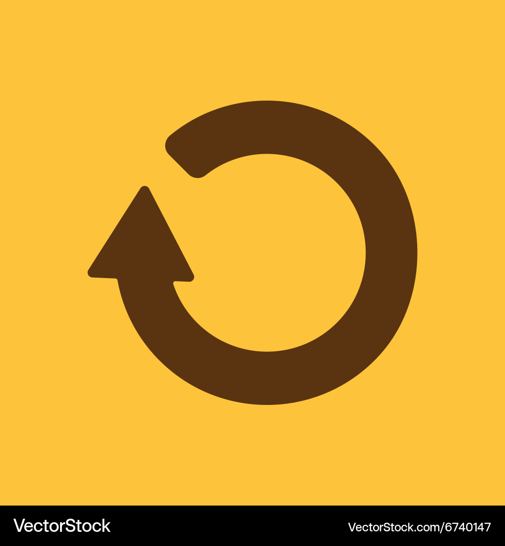Refresh icon loading symbol flat Vector Image