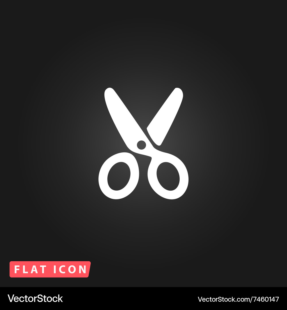 Scissors flat icon Vector Image